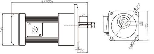 Shaft Size 18mm Medium Gear Motor Virtual