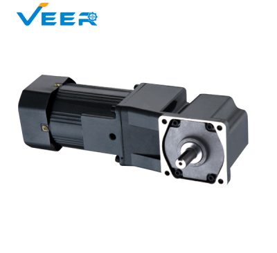 25W 4GN AC Right Angle Gear Reducer Motor, Solid Shaft Right Angle Geared Motor, Hollow Shaft Right Angle Geared Motor, Geared Motor Manufacturer, High-performance Gear Motor, VEER Geared Motor