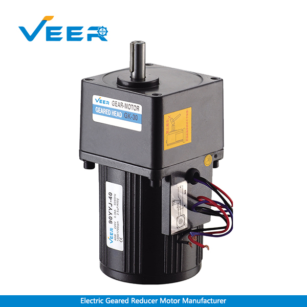 40W Small AC Gear Reducer Motor, Geared Motor, Geared Motor Manufacturer, High-performance Gear Motor, VEER Geared Motor