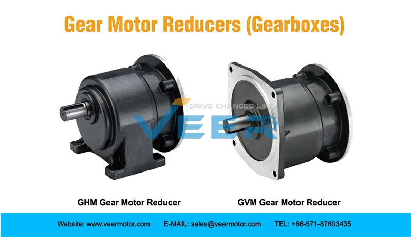 Veer Motor manufactures helical type and worm type gear reducer (gearboxes) for gearmotor. All of our gear speed reducers have excellent quality and power transmission applications.